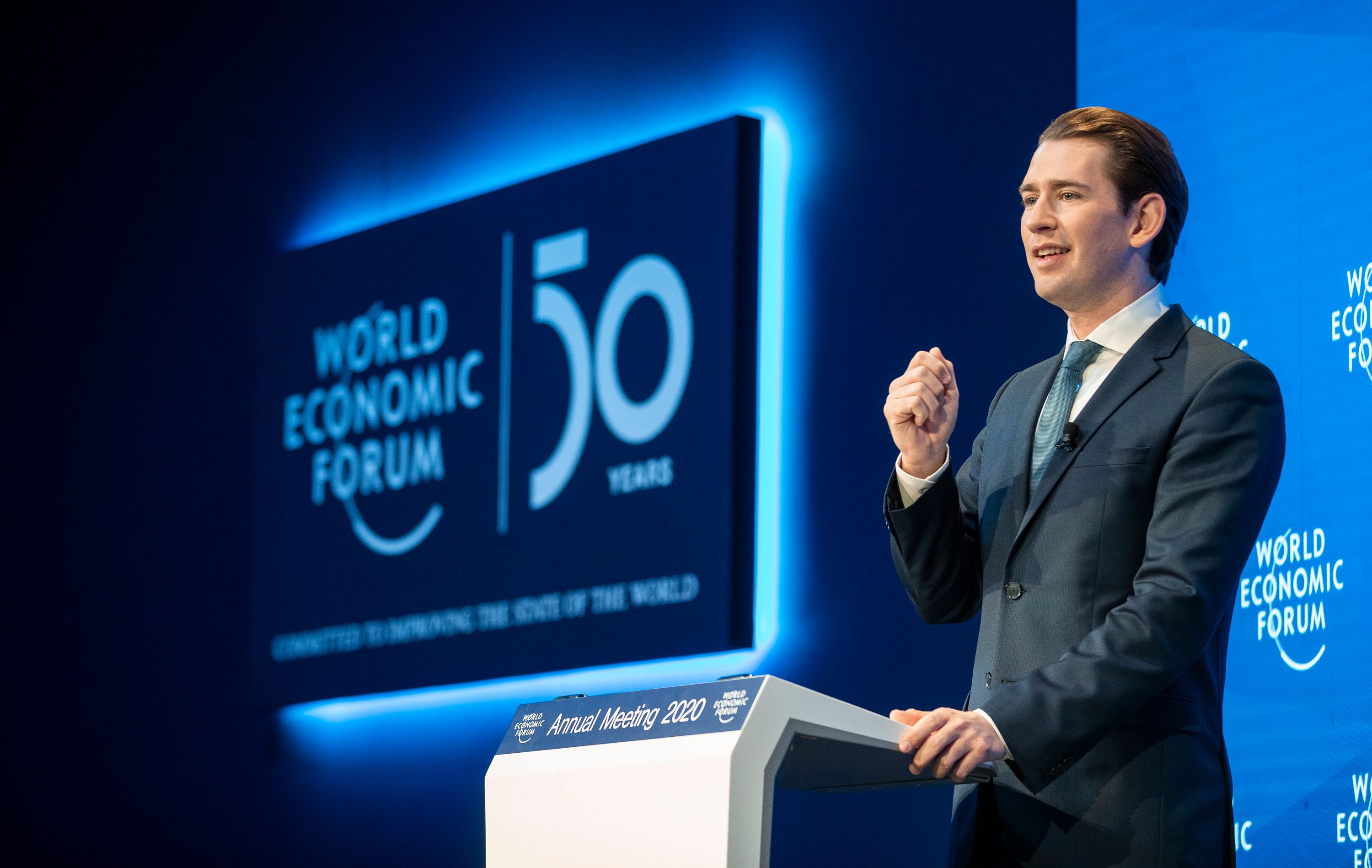 Sebastian Kurz nach seiner Pressekonferenz